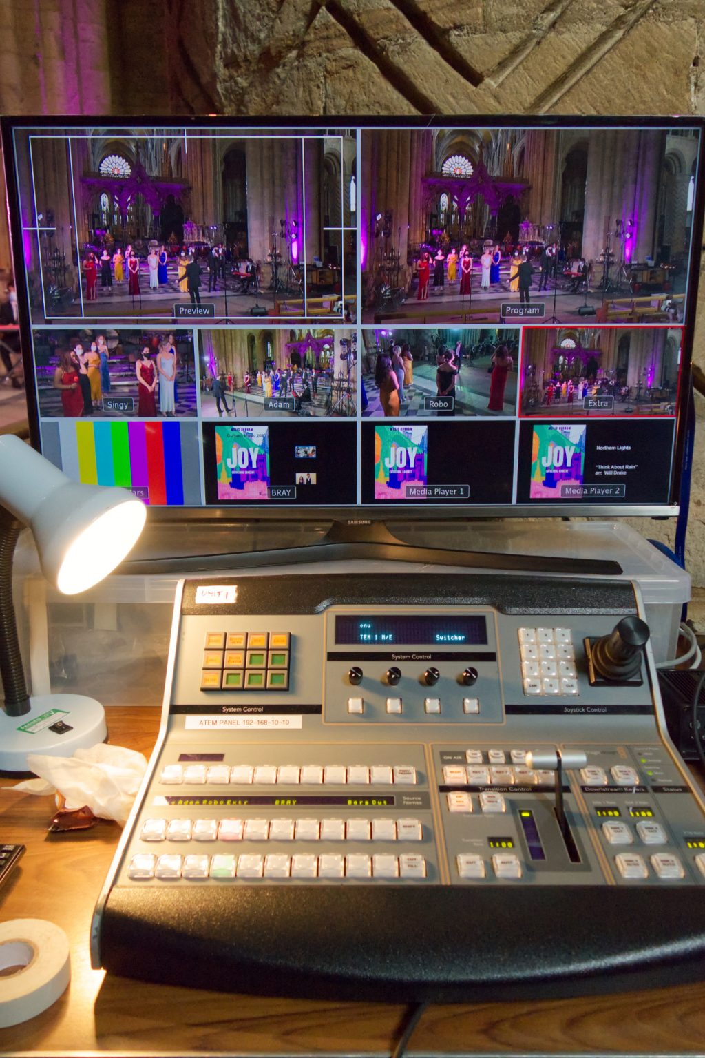 Orchestra Concert Filming from the Mixing Desk